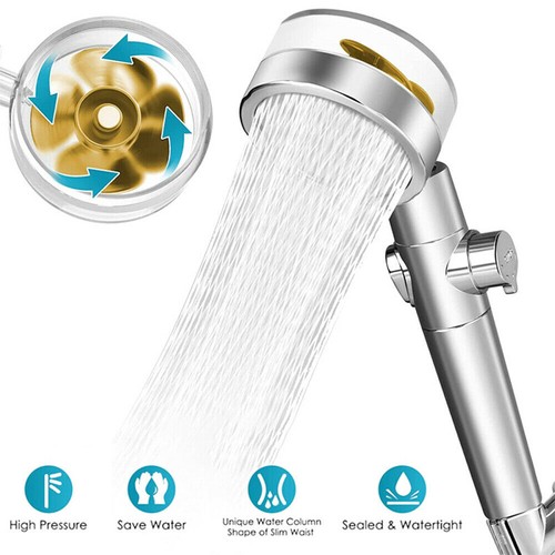 Water Saving Flow 360° Rotating With Small Fan High Pressure Spray