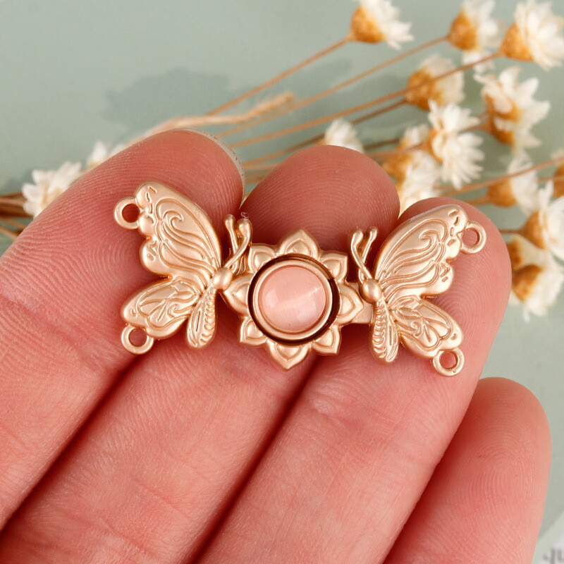 10Pcs Metallo Molletta Mantella Scialle Clip Ricci Fiore Elementi di Fissaggio