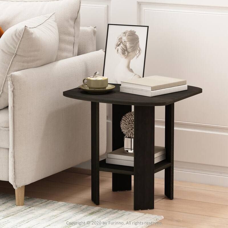 Small 2 Tier End Table Chair Side Narrow For Living Room Woo