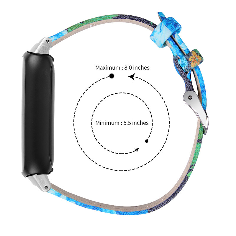 For Fitbit Inspire 3 Slim Genuine Leather Wristband Band Replacement Strap