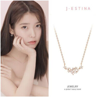 JESTINA J.Blanc Silver925 Necklace Rose Gold Plated Womens Gift Korea IU K-Pop