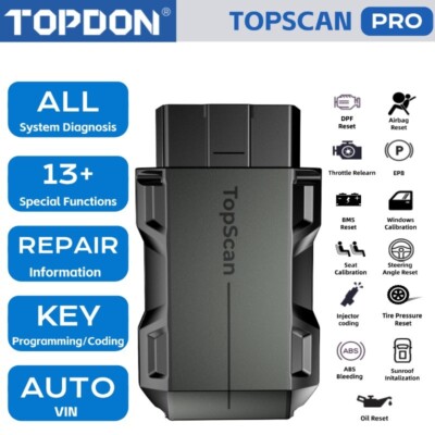 2024 TOPDON TopScan PRO All System Diagnostic Wireless OBD2 Scanner Code Reader
