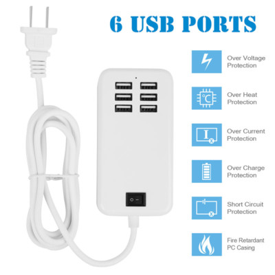Smart Multi Port USB Station HUB High Speed Desktop Fast Charging Charger