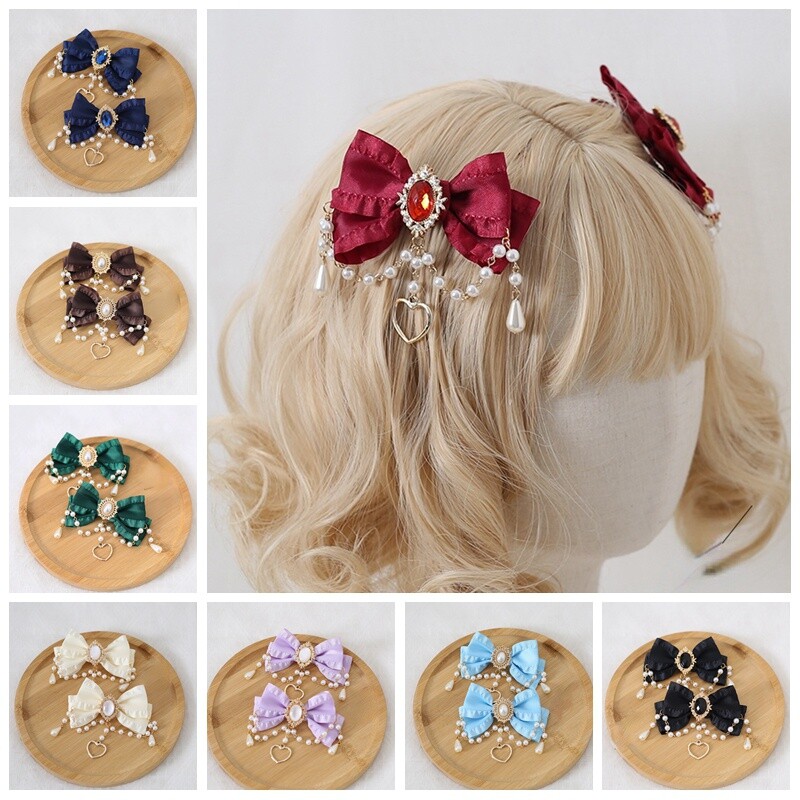 新品 herlipto Chain Ribbon Hair Clip クリップ herlipto chain ribbon hair clip クリップ Chain Ribbon Hair