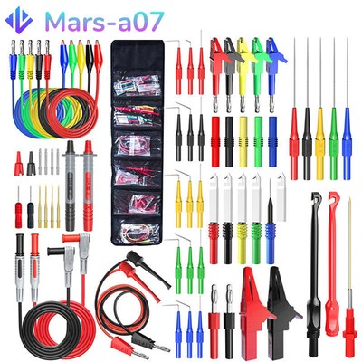 57PCS Multimeter Test Lead Kit Back Probe Set with Alligator Probe Banana Plug