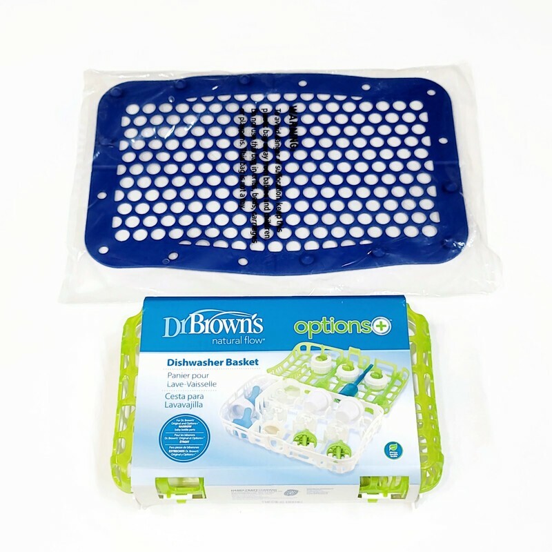 Dr. Brown's Options Dishwasher Basket for Baby Bottle Parts + Silicone Wash Bag