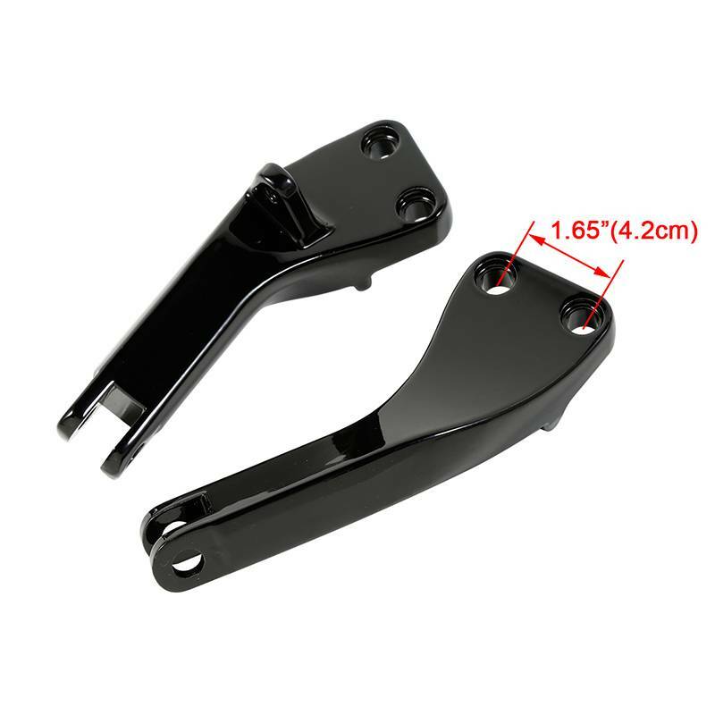 Passenger Foot Peg Mount Brackets For Harley Dyna FXDF FXDL FXDC FXDWG
