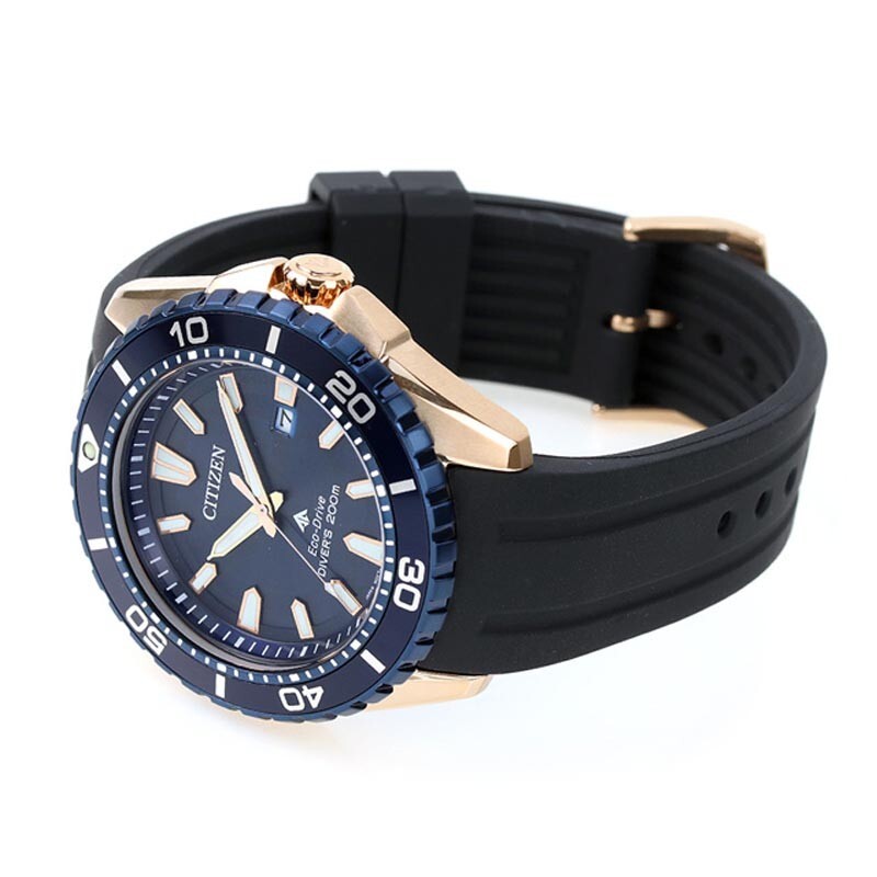 Pre-owned Citizen Promaster Marine Bn0196-01l Blue Dial Eco-drive Diver 200m Men Watch