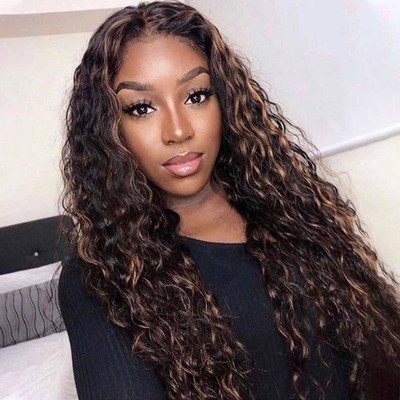 Brazilian Women Natural Kinky Curly Wig Long Deep Wave Full Hair Cosplay Wigs