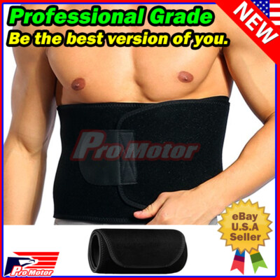 Men Waist Trimmer Belt Sweat Wrap Band Fat Burner Tummy Stomach Weight Loss Slim