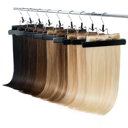 Thick 100% Real Remy Human Hair Extensions Clip In One Piece Half Head 8''-24''