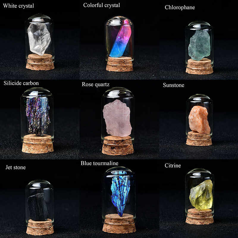 Natural Crystal Ore Specimen Quartz Rock Stone Collection Ornament Kids Gift Fun