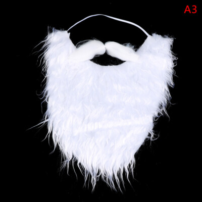 Party performance props Santa Claus white beard fake Beard Set Xmas Party De K1