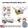 Guinea Pig Rat Ferret Hammock and Corner Tunnel for Small Animals - Hedgehog, Piggy, Chinchilla Hideout and Cage Accessories (Owl Design)