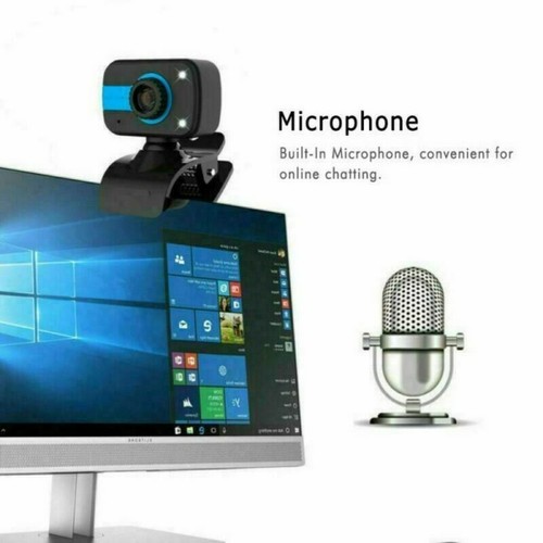 HD Kamera Webcam Cam Camera mit Mikrofon für Computer PC Laptop Notebook USB 2.0