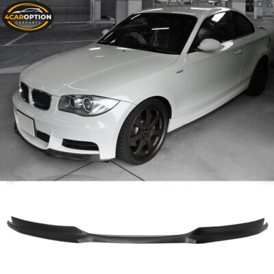Fits 07-13 BMW 1 Series E82 MSport MT Style Front Bumper Lip Spoiler PU