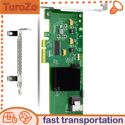 LSI SAS2004-4i 9211-4i 4 Ports 6Gbps HBA PCI-E SATA SAS RAID Controller Card