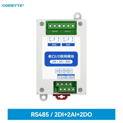 RS485 2DI+2AI+2DO ModBus RTU I/O Network Modules with Serial Port for PLC/Touch