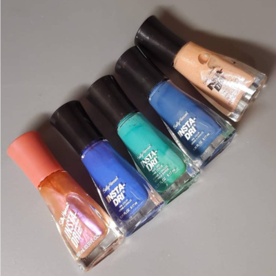 Hansen LOT Coral Commotion In Prompt Blue Mint Sprint License to Dri Quick Sand