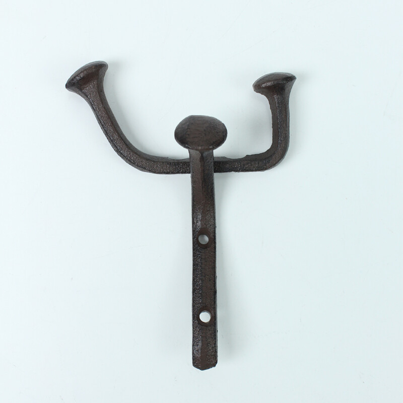 vintage-cast-iron-wall-hook-rustic-coat-hat-hanger-for-home-garden-decor
