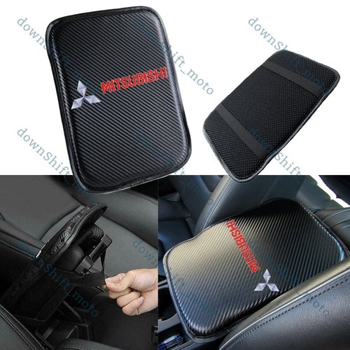 For MITSUBISHI Carbon Fiber Car Center Console Armrest Cushion Mat Pad Cover X1