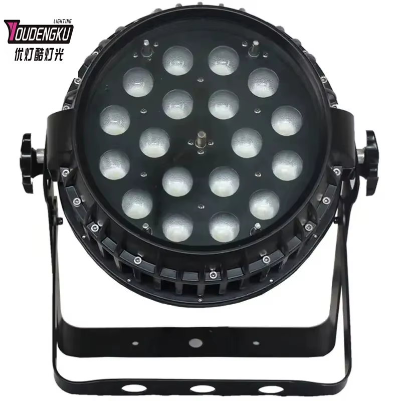 2 pieces 18x 18W 6-in-1 RGBWA UV LEDs + Zoom Par Fixture outdoor led wash lights