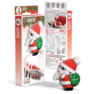 Santa 3D Cardboard Model Kit Eugy New