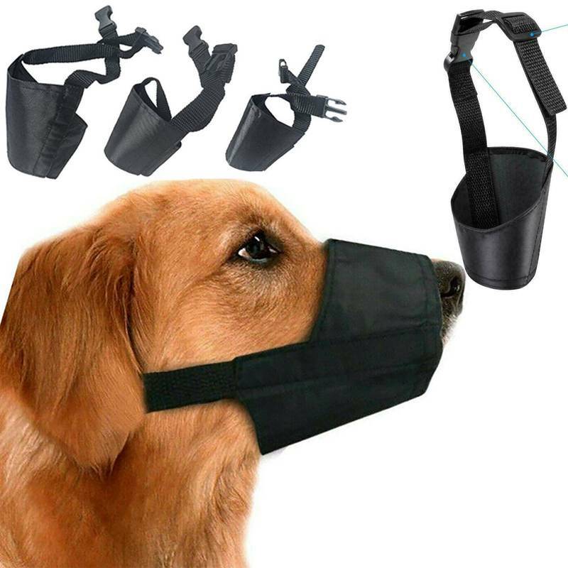 Hundemaulkorb Maulschlaufe Maulkorb Verstellbar Anti Bellen Hunde Beißkorb S-XL
