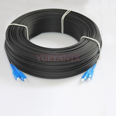 250M Outdoor SC SM Duplex FTTH Drop Patch Cord SC G657 Fiber Optic Cable Jumper