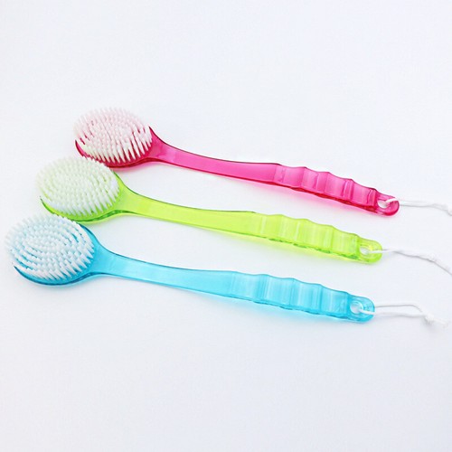 Long Handle Bath Body Brush Soft Back Shower Exfoliating Skin Scrubber Massager