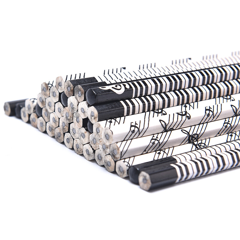 12pcs Musical Note Pencil Pencil Music Stationery Piano School Student0*US