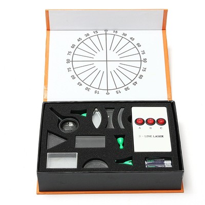 Physical Science Triangular Prism Convex Lens Optics Set Optical Experiment Box