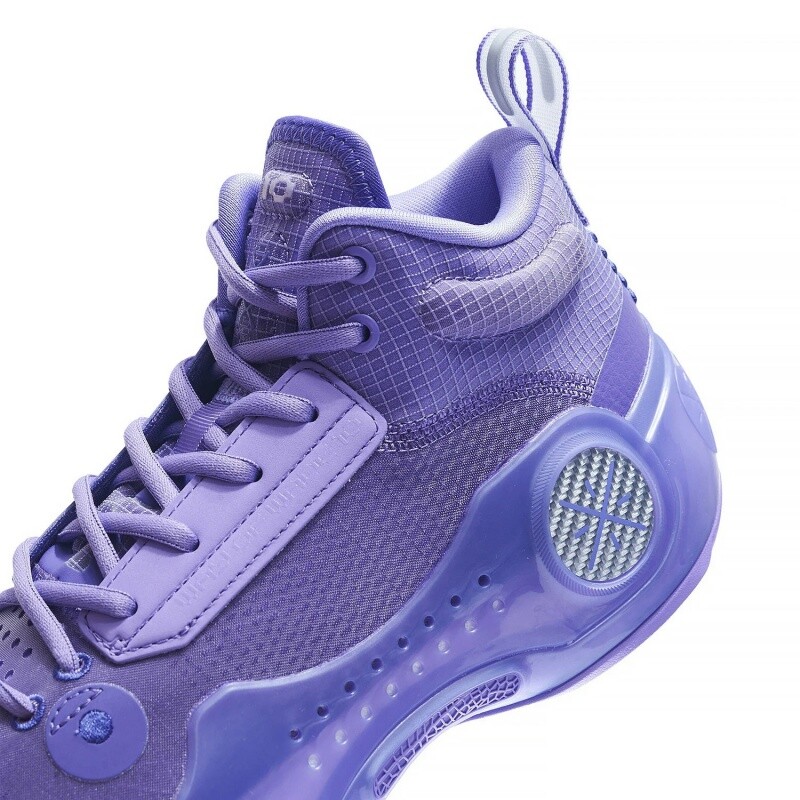 Pre-owned Li-ning Li Ning Way Of Wade 10- Lavender Men's Mid Top Basketball Shoes Abas115-5 In Purple