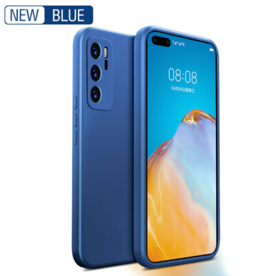 For Huawei P50 P40 P30 Pro Mate 30 20 Lite Shockproof Liquid Silicone Soft Case