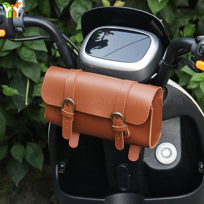 YY RTS Hot Selling Vintage  Bicycle Leather Bag Saddle/Handlebar/Frame Bag