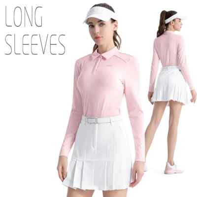 Women Long Sleeved Polo Shirt Autumn Spring Trainning Bouse Soft Skin-Friendly