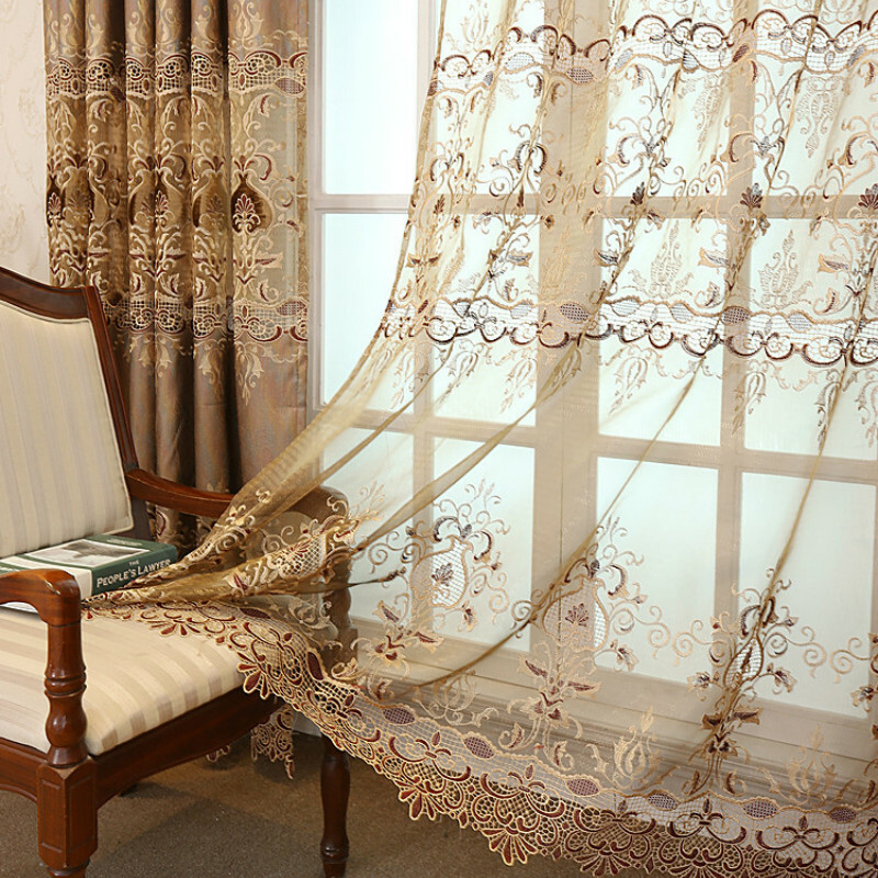 Home Garden Garden Curtains Exotic Embroidery Curtain Cloth