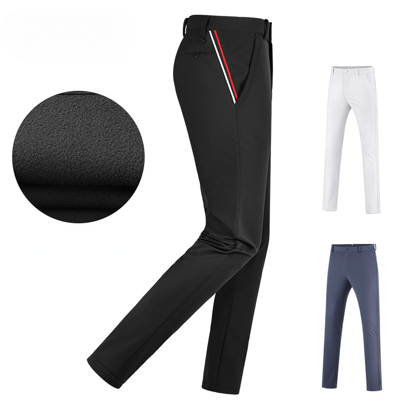 Men s Golf Pants Autumn Winter Thickened Plush Thermal Sports