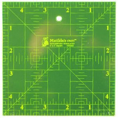 5.5 Inch Square Quilting and Patchwork Ruler by Matilda's Own Australian Made