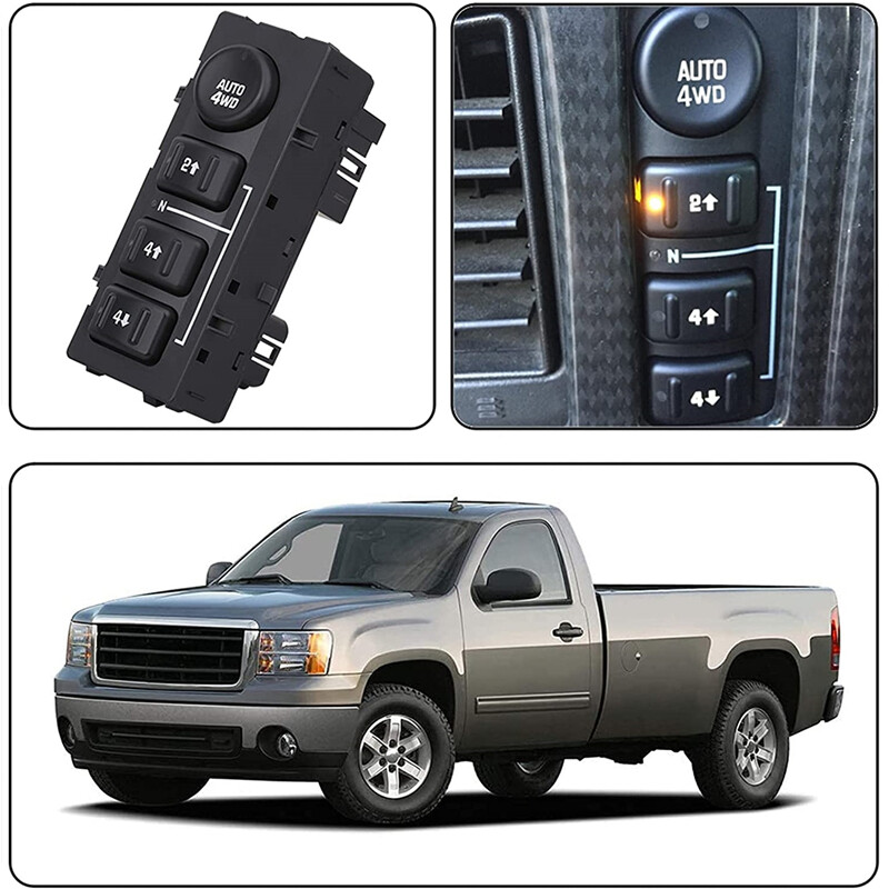 4WD Wheel Drive Switch Transfer Case for 03-07 Chevy Suburban GMC Yukon 19259313