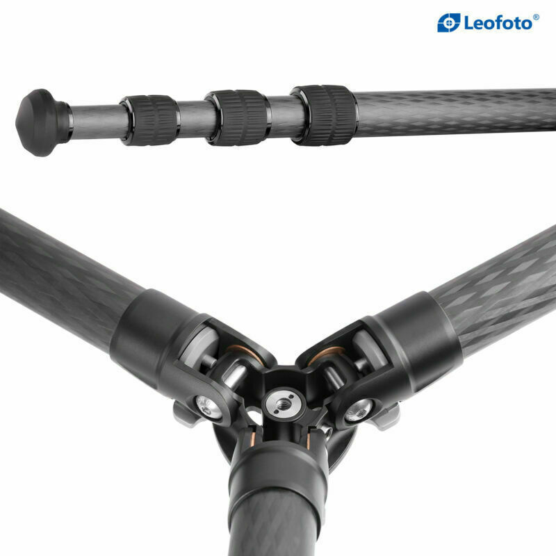 Leofoto Tripod LS-254C + LH-30 + DC-252C Carbon Fiber Camera Tripod Set