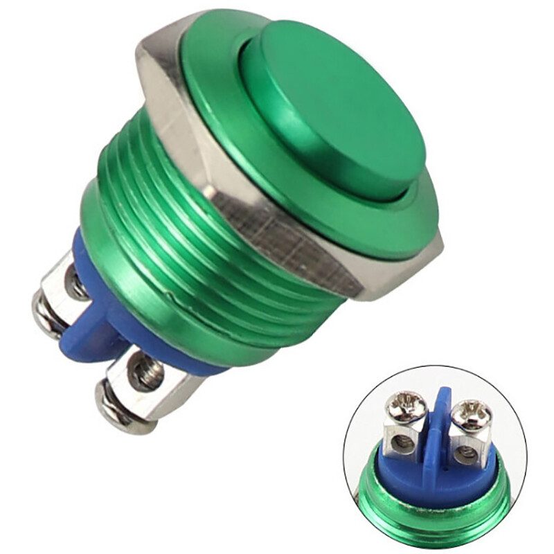1Pc Momentary Push Button Switch 16mm Waterproof Mount Button Switch>(u ...