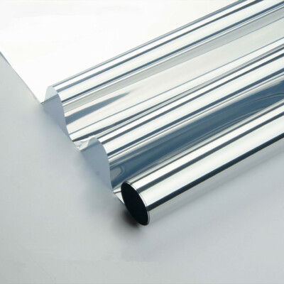 Silver Mirrored Window Film One Way Mirror Window Tint Privacy Protect for House
