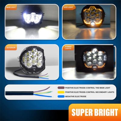 5 inch 7 inch LED Work Light Pods Spot Flood Combo Fog Lamp Offroad Driving Car