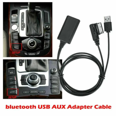 AMI MMI 2G Aux Bluetooth Adapter Audio Cable for Audi Q5 A5 A7 R7 S5 Q7 A6L A8L 