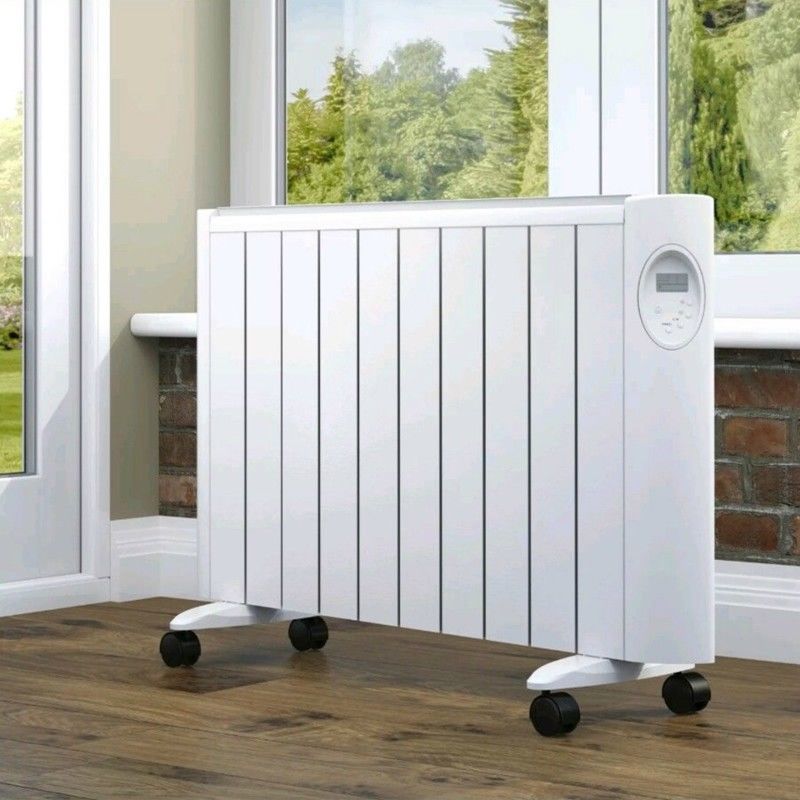 White Eco Green Energy Efficient Ceramic Heater Radiator Digital