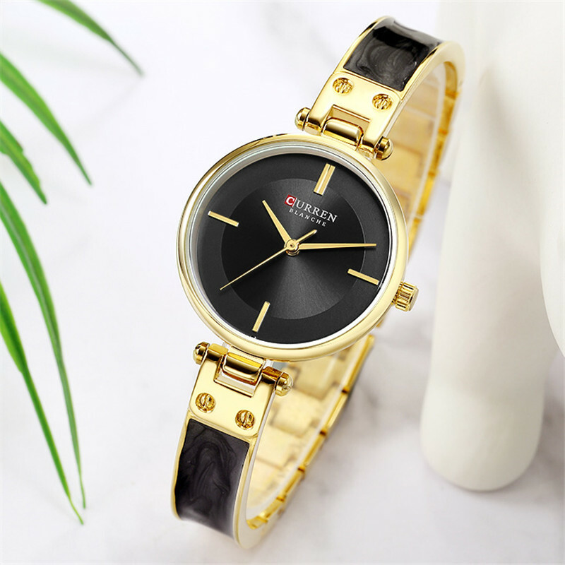 Orologio Da Polso Curren 9058 Donna Analogico Quarzo Moderno Fashion Nero lac