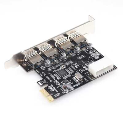 4 Port USB 3.0 PCI Express Card PC Karte Computer Controller Hub PCIe Adapter