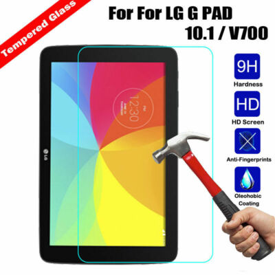 2Pcs For LG G PAD 10.1 V700 Premium Tempered Glass Film Screen Protector Guard