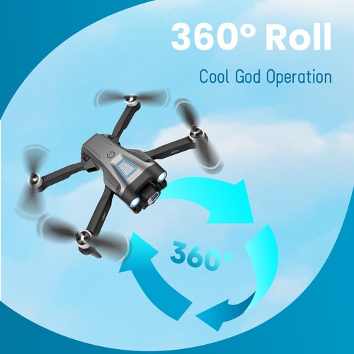 2024 New RC Drone With 4K HD Dual Camera FPV WIFI Foldable Quadcopter +3 Battery